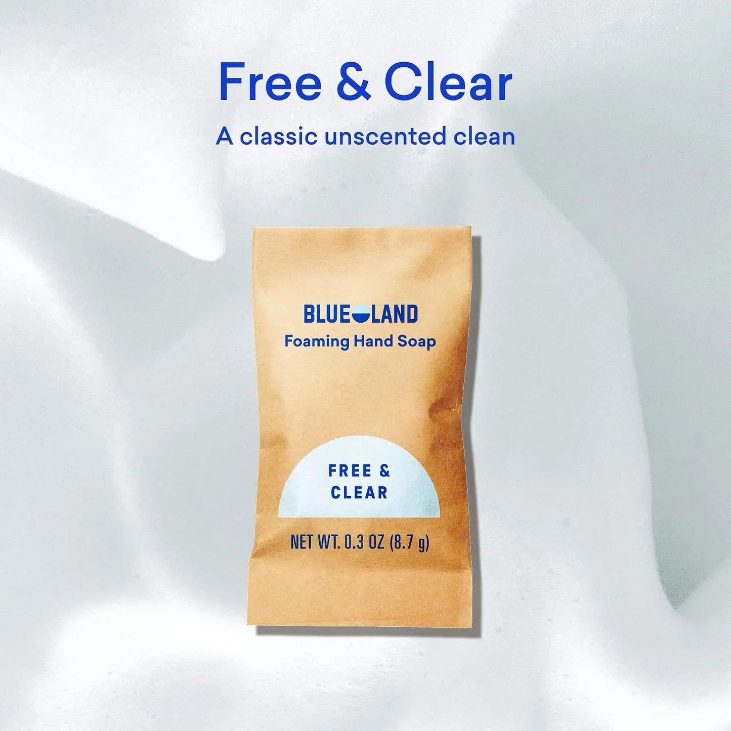 BLUELAND Foaming Hand Soap Refill Tablets, 10-Pack, Fragrance Free