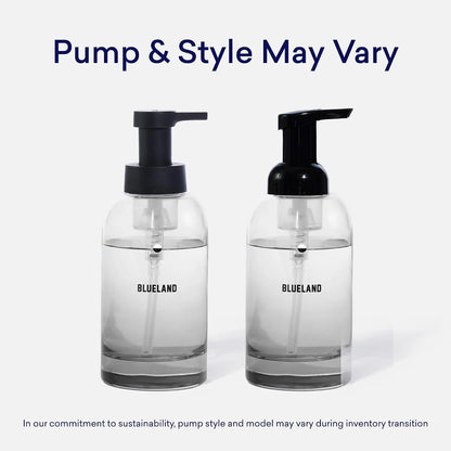 BLUELAND Hand Soap Starter Set, 1 Bottle with 4 Refill Tablets, Variety