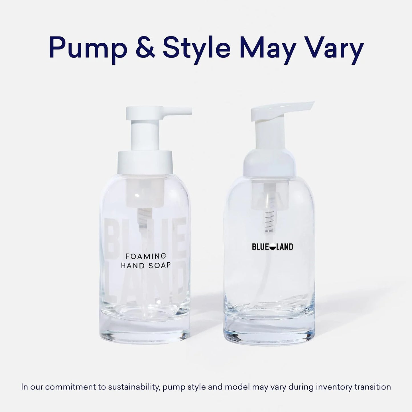 BLUELAND Hand Soap Duo, 2 Bottles with 8 Refill Tablets, Variety Scents