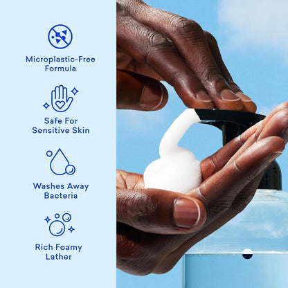 BLUELAND Hand Soap Starter Set, 1 Bottle with 4 Refill Tablets, Variety