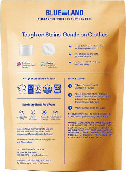 BLUELAND Oxi Laundry Booster Powder, Spring Bloom Scent, 17.6 oz