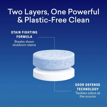 BLUELAND PowerDuo Laundry Detergent Tablets, 60ct. Fragrance Free