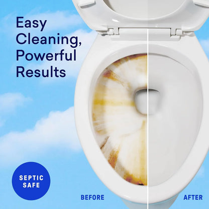 BLUELAND 100% Plastic Free Toilet Bowl Cleaner Tablets 28 Count, Eucalyptus