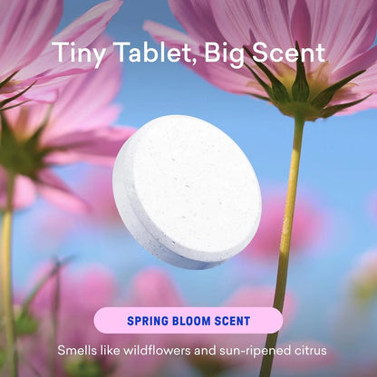 BLUELAND 100% Plastic-Free Laundry Detergent Tablets, 36ct, Spring Bloom