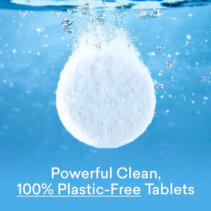 BLUELAND 100% Plastic Free Toilet Bowl Cleaner Tablets Set, Eucalyptus