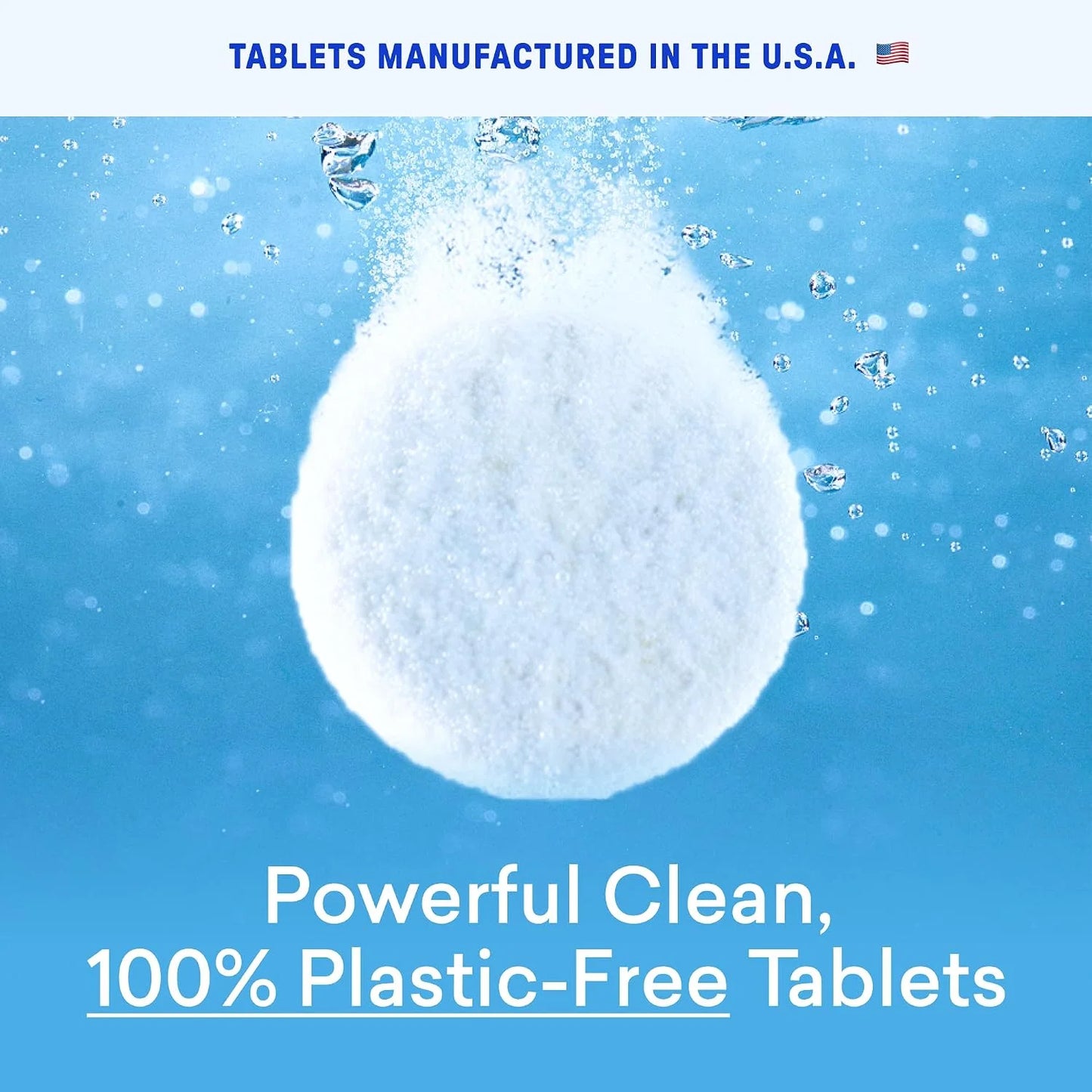 BLUELAND 100% Plastic Free Toilet Bowl Cleaner Tablets Set, Wild Lavender